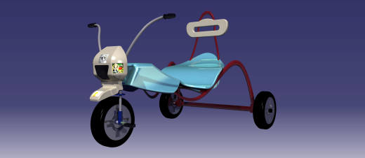 CATIA V5中的玩具三轮车设计缩略图